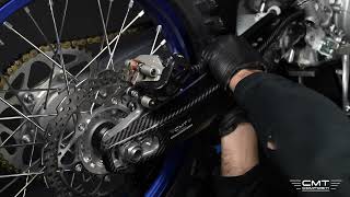 Yamaha YZF carbon swingarm protection fitting instructions [upl. by Kohl]