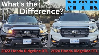 2023 Honda Ridgeline RTL vs 2024 Honda Ridgeline RTL  Whats The Difference [upl. by Yroggerg]