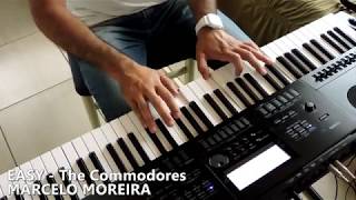 Easy  The Commodores  Casio WK 7600 [upl. by Alyakem]