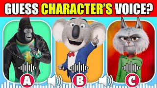 Guess the Sing 1 and Sing 2 Movie Characters by Voice  Singing Challenge  Johnny Buster Moon [upl. by Standley431]