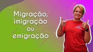 Migração imigração ou emigração  Brasil Escola [upl. by Zenobia511]