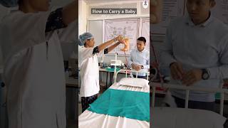 How to Carry a baby  How to lift a Baby  Health Sector nursing medical healthsector carrybaby [upl. by Trina]