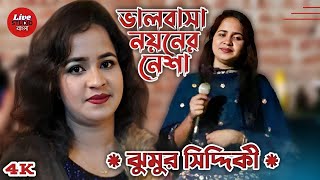 ভালবাসা নয়নের নেশা  Bhalobasha Noyoner Nesha  ঝুমুর সিদ্দিকী  LIVE Full Concert [upl. by Notfol216]