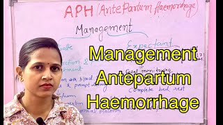 Management Antepartum haemorrhage All nursing exams [upl. by Arron991]