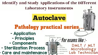 Principle and Application of Autoclave  Autoclave Sterilization  MLT  DMLT  Microbiology [upl. by Granville]