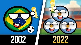 ALL FIFA WORLD CUPS IN COUNTRYBALLS [upl. by Charlton]