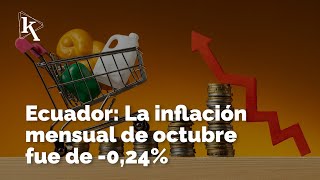 La inflación mensual en Ecuador muestra signos de menor actividad económica [upl. by Kared]