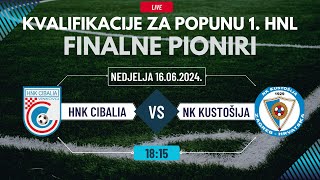 Kvalifikacije za popunu 1 HNL Pioniri HNK Cibalia  NK Kustošija [upl. by Ailam]