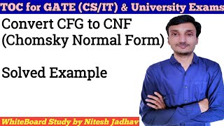 Convert CFG to CNF  Convert Context free Grammar CFG to Chomsky Normal Form  Example TOC in hindi [upl. by Etem]