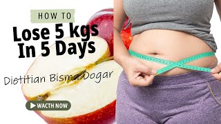 Apple Diet Plan For Weight loss  Lose 5 Kgs in 5 Days  Apple Diet Plan [upl. by Aynotel]