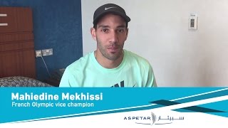 Interview with Mahiedine Mekhissi French Olympic Vice Champion at Aspetar [upl. by Boyce]