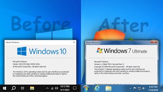 How to transform Windows 10 into Windows 7 [upl. by Znarf299]