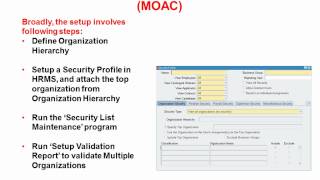 Setting Up Oracle Multi Org Access Control MOAC [upl. by Kendrick]