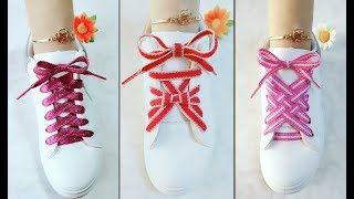 LACE SHOES  15 cool ideas how to tie shoe laces  Creative Ways to fasten Shoelaces  Part 2 [upl. by Notserp]