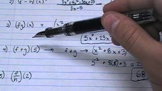 function arithmetic Finding fgx fgx fgx and fgx [upl. by Daberath]