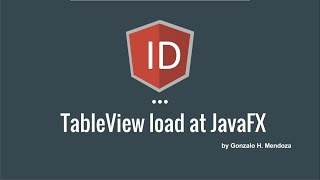 JavaFX  Tableview Load example [upl. by Essinger]