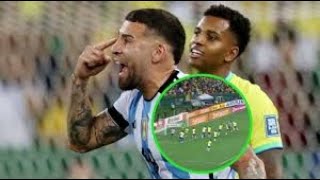 ÉPICO GOL DE ARGENTINA A BRASIL EN EL MARACANÁ CON CABEZAZO DE OTAMENDI EN UN TRIUNFO HISTÓRICO [upl. by Itsirk]