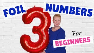 🎈 Number 3 Balloon 🎈 How to Inflate Mylar Balloon Numbers [upl. by Rubinstein]