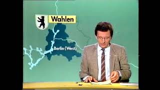 ARD Tagesschau zum Sendeschluss Beginn Programmvorschau 09051981 [upl. by Lavelle]