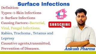 Surface Infections Communicable diseaserabies tetanus leprosy trachomatis viralvideo ytshort [upl. by Amhsirak]