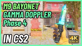 ★ CS2 M9 Bayonet Gamma Doppler Phase 4  CS2 Knife InGame Showcase 4K [upl. by Tareyn]