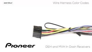 How To  Understanding Pioneer Wire Harness Color Codes for DEH and MVH In Dash Receivers [upl. by Nicolas]