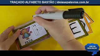 Traçado Alfabeto Bastão  Desvende o Mundo da Educação Infantil com o Alfabeto Bastão [upl. by Ahsinaw]