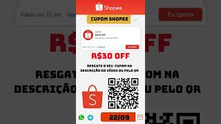 NOVO Cupom Shopee Setembro 2024 І Cupom de Desconto Shopee Setembro 2024 Cupom Shopee promoção [upl. by Marras]