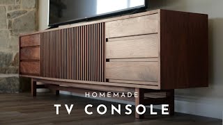 DIY 3  8ft MidCentury Modern TV Console [upl. by Milena]