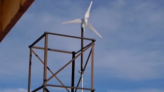 300W Wind turbine in up to 108kmh wind gust [upl. by Giorgia]