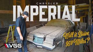 BARN FIND Chrysler Imperial Parked 22 Years Will It RUN AND DRIVE 950 Miles Home [upl. by Mij800]