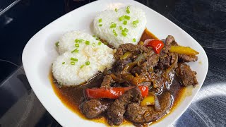 Pepper Steak amp Rice [upl. by Anillehs212]