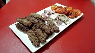 طريقة سهلة لعمل كفتة مشوية على الفحم  كباب مشوي  kofta [upl. by Helve]