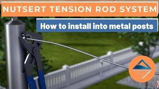 How To Install Wire Balustrade  Nutsert Tension Rod System [upl. by Hannad]