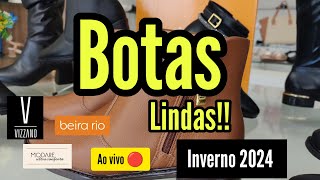 BOTAS FEMININAS CONFORTÁVEIS ✨ COLEÇÃO BEIRARIO INVERNO 2024 ✨ MODARE  VIZZANO [upl. by Notna]