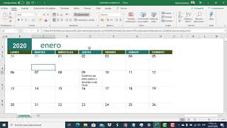 Aprende hacer un Calendario Académico en Excel [upl. by Dylana]