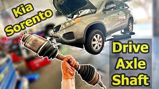 How To  Kia Sorento  Drive CV Axle Shaft Replacement [upl. by Anehta306]