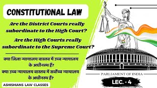 Are the District Courts and High Court really Subordinate   youtube constitution [upl. by Paff146]