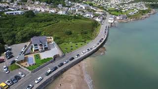 Birds eye view of Benllech Bay Anglesey [upl. by Nerraw]