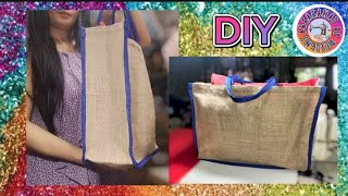 DIY ABACA LARGE TOTE BAG SEWING TOTURIAL sewingideas sewingprojectsideas ecofriendly [upl. by Angy]