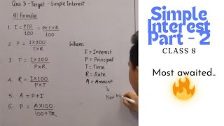 Simple Interest part 2 BLE Special  detailed explained 🤯 Must watch 🔥 [upl. by Akimert395]