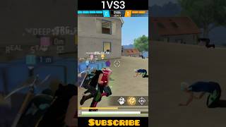 Free Fire 1Vs3 🥺😡 gaming garenafreefire shortvideos trendingshorts youtubeshorts [upl. by Lenor]