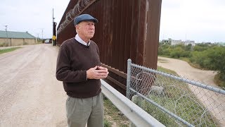 Close look at a Mexican border wall in Hidalgo Texas [upl. by Darum]