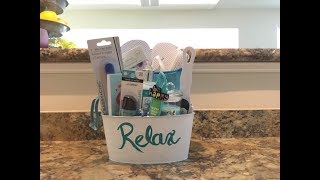 Diy dollar tree spa themed gift basket [upl. by Armil902]