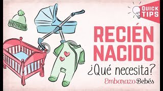 ¿Qué NECESITA un RECIÉN NACIDO 🐣🧸 Las Cosas IMPRESCINDIBLES para el bebé [upl. by Sudnak]