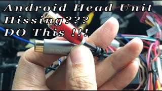 Android head unit Audio Hissing Noise Problem How to fix Wiring Harness Mazda CX 5 [upl. by Alaet970]