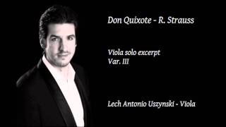 Lech Antonio Uszynski  Var III  Don Quixote  R Strauss  Live at Tonhalle Zürich [upl. by Shayla]