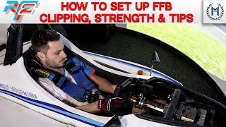 How to set up Force Feedback on rFactor 2 Clipping Strength Tips [upl. by Roberson]