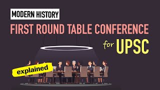 First Round Table Conference  Modern History for UPSC [upl. by Bang722]