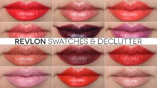 Revlon Lipstick Swatch and Declutter  ColorBurst Super Lustrous [upl. by Graehl712]